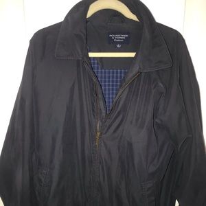 vintage navy blue windbreaker